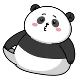 💸 แพนด้า, น่ารัก, สัตว์, การ์ตูน, สติกเกอร์, หมี, คาวาอิ telegram sticker