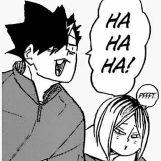 🏐 HA
HA
HA! anime, manga, laughing, comedy, friends telegram sticker