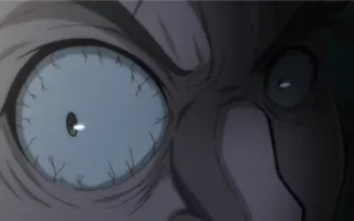 👀 ojo, primer plano, anime, manga, expresión, cara whatsapp sticker
