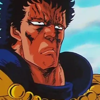 😨 Kenshiro Fist of the North Star Anime, Võ thuật, Manga, Anime 80s, Kenshiro telegram sticker