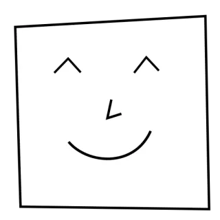 😊 Visage, Sourire, Simple, Minimaliste, Joyeux telegram sticker