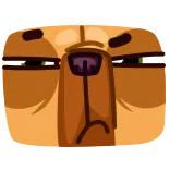 ๐คจ hond, gezicht, vierkant, cartoon, huisdier, dier telegram sticker