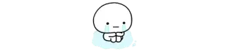 🍬 płacz, smutny, kreskówka, postać, biały telegram sticker