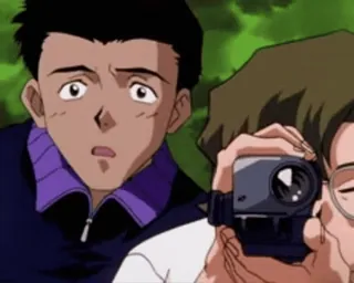 📹 anime, videographer, camera, people, outdoors telegram sticker