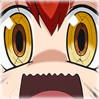 🩸 Anime, Manga, geschockt, überrascht, Gesichtsausdruck, Cartoon, Augen, Reaktion whatsapp sticker