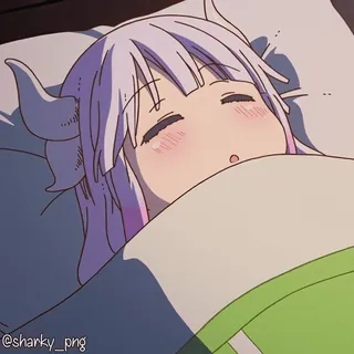 😴 Kanna Kamui Miss Kobayashi's Dragon Maid @shanky_png telegram sticker
