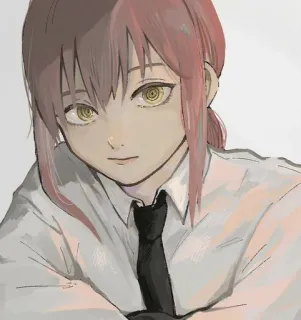 ✨ Makima Chainsaw Man อนิเมะ, มังงะ, ตัวละคร, มาคิมะ, เชนซอว์แมน telegram sticker