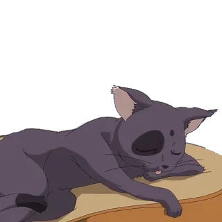 🐱 cat, sleeping, animal, pet, cute telegram sticker