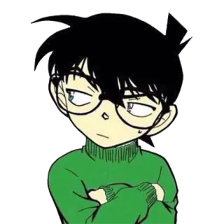 😒 Conan Edogawa Detective Conan Anime, Detektif, Karakter, Manga, Kartun whatsapp sticker