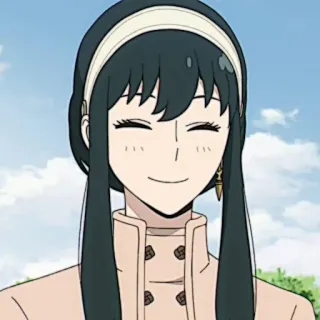 🗡 Yor Forger Spy x Family anime, spy x family, yor forger, personnage, femme, sourire telegram sticker