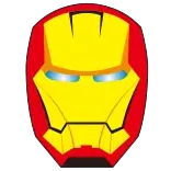 👓 Iron Man Iron Man, super-héros, Marvel, Avengers, masque, bande dessinée telegram sticker