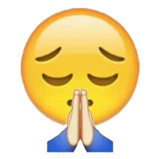 ✨ Emoji, Prière, Jaune, Implorant telegram sticker
