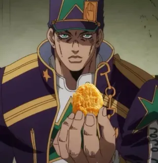 🍗 Jotaro Kujo JoJo's Bizarre Adventure Anime, Jojo's Bizarre Adventure, Jotaro Kujo, Manga, Cartoon telegram sticker
