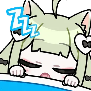 😴 Keqing Genshin Impact zzz telegram sticker