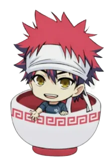 😄 Anime, Sticker, Nourriture, Dessin animé, Chibi whatsapp sticker
