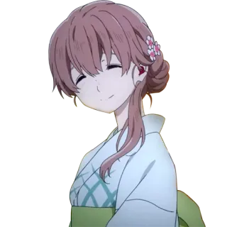 😊 Shouko Nishimiya A Silent Voice anime, character, A Silent Voice, Shouko Nishimiya, cute, girl telegram sticker