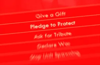 ⚔️ Give a Gift
Pledge to Protect
Ask for Tribute
Declare War
Stop Unit Spawning telegram sticker