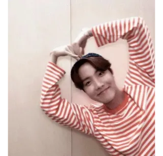 🐴 J-Hope kpop, bts, jhope, cuore, idol, celebrità telegram sticker