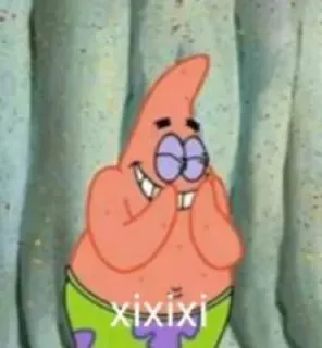 ➖ Patrick Star SpongeBob SquarePants xixixi Patrick Stella, SpongeBob, Cartone animato, Divertente, Sorridendo, Nickelodeon telegram sticker