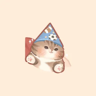 ✨ gato, gatinho, fofo, animal, animal de estimação, chapéu, esporte telegram sticker
