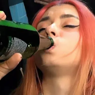 🍺 drinking, alcohol, party, woman, beer telegram sticker