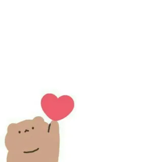 🖇 orso, cuore, cartone animato, carino, amore, mano, gesto telegram sticker
