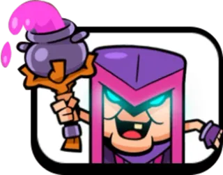 🤣 Witch Clash Royale ведьма, магия, Clash Royale, персонаж, игра telegram sticker