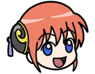 😄 Kagura Gintama Anime, Manga, Chibi, Kagura, Gintama telegram sticker