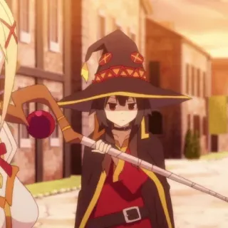 🎡 Megumin Konosuba Anime, Magie, Sorcier, Mage, Konosuba, Megumin whatsapp sticker