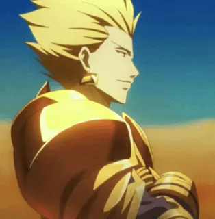✨ Gilgamesh Fate/stay night Anime, Król, Złoty, Łucznik telegram sticker