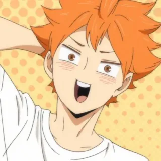 ☀️ Hinata Shoyo Haikyuu!! anime, haikyuu, hinata shoyo, volleyball, cartoon telegram sticker