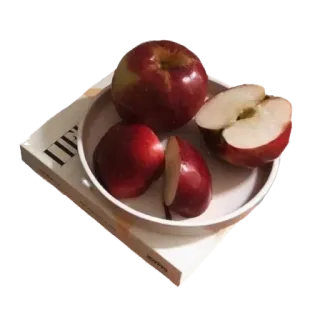 🤩 pommes, fruit, nourriture, pommes rouges, nature morte telegram sticker