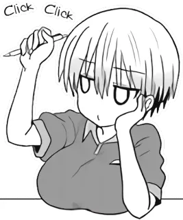 😒 Uzaki Hana Uzaki-chan Wants to Hang Out! Click Click Аниме, Манга, Узаки, Рисунок, Милый, Девушка telegram sticker