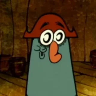 😍 Patchy the Pirate SpongeBob SquarePants kreskówka, pirat, śmieszne, nickelodeon, spongebob, patchy pirat, postać telegram sticker