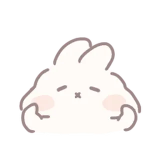 🍼 królik, słodki, zajączek, zwierzę, naklejka, kawaii telegram sticker