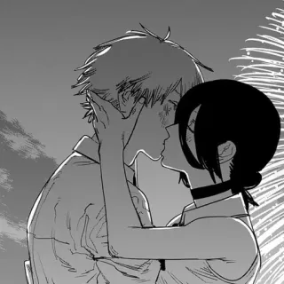🖤 キス, 愛, 愛情, マンガ, アニメ telegram sticker