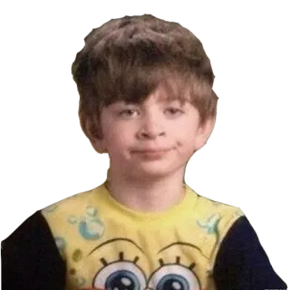 😕 Meme, Bambino, Divertente, Espressione, Spongebob, Ragazzo telegram sticker