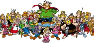 👫 Asterix Desenho animado, Personagem, Grupo, Ilustração, Gauleses whatsapp sticker