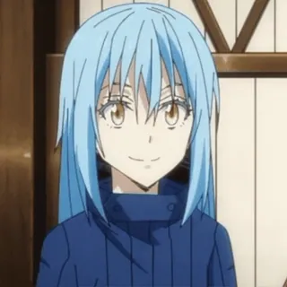 💧 Rimuru Tempest That Time I Got Reincarnated as a Slime anime, isekai, slime, manga, fantasy telegram sticker