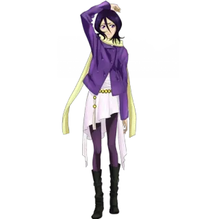 😞 Rukia Kuchiki Bleach Anime, Manga, Rukia, Kuchiki, Bleach, Personnage, Femme whatsapp sticker