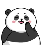 😅 แพนด้า, น่ารัก, สัตว์, การ์ตูน, หมี, มีความสุข telegram sticker