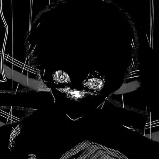 ❤️ anime, horror, manga, dark, scary whatsapp sticker