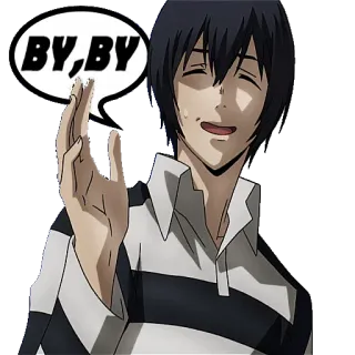 🤗 BY,BY Anime, Adiós, Prison School, Manga whatsapp sticker