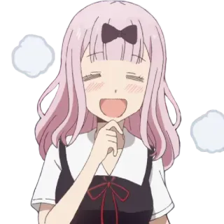 ☺️ Chika Fujiwara Kaguya-sama: Love Is War Anime, Chika Fujiwara, Kaguya-sama, Love is War, Kawaii, Fofo whatsapp sticker