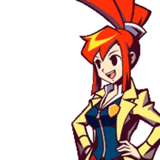🙂 Ema Skye Ace Attorney Ema Skye, Ace Attorney, character, anime, video game telegram sticker