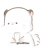 😳 @PersiaSticker Kartun, Lucu, Binatang, Hamster, Telepon telegram sticker