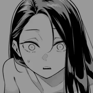 ➰ Anime, Manga, Mädchen, Besorgt, Ausdruck, Porträt telegram sticker