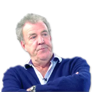 👀 Jeremy Clarkson Top Gear britannique, présentateur, voiture, télé, homme whatsapp sticker