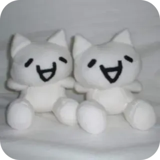 🧸 mèo bông, thú nhồi bông, búp bê mèo, thú nhồi bông, dễ thương telegram sticker