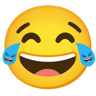 😂 อิโมจิ, หัวเราะ, น้ำตาแห่งความสุข, มีความสุข, ใบหน้า whatsapp sticker
